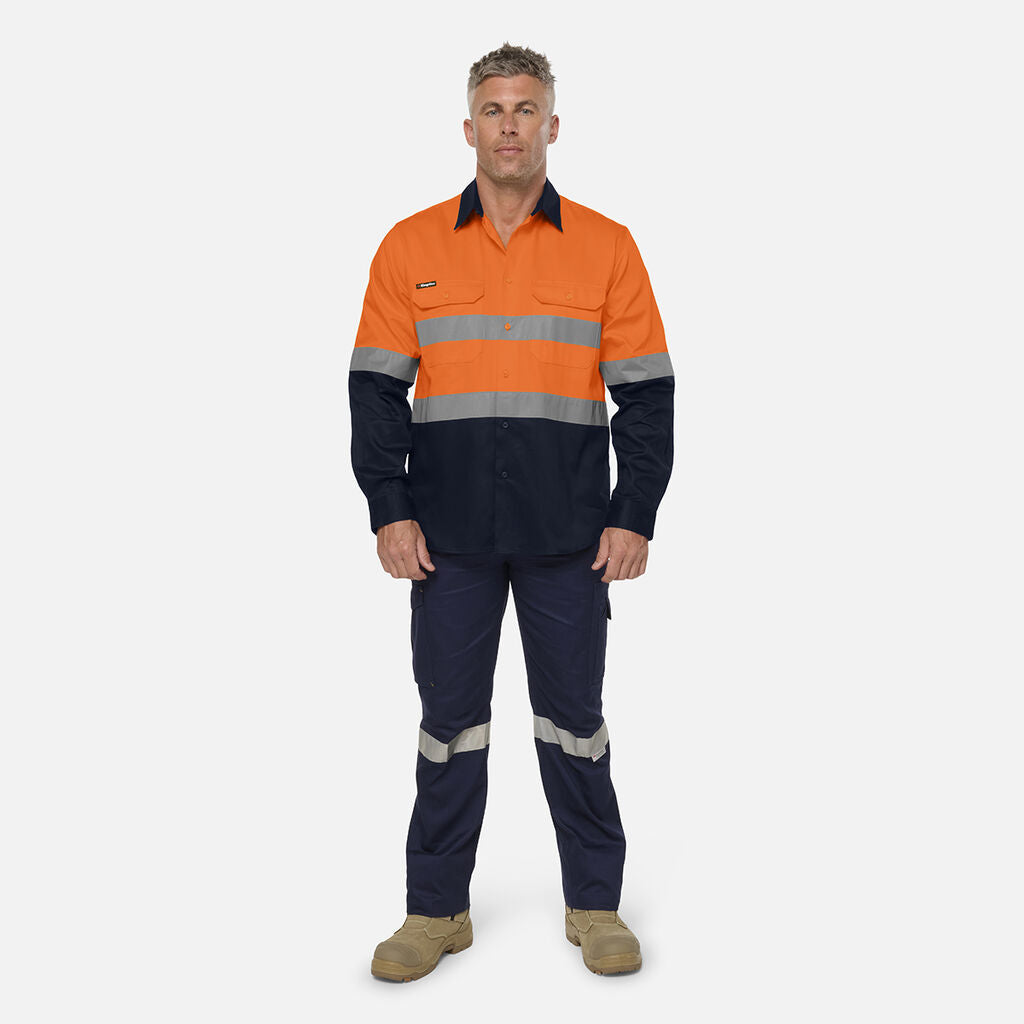 King Gee Originals Reflective Spliced Drill Shirt (K54936)