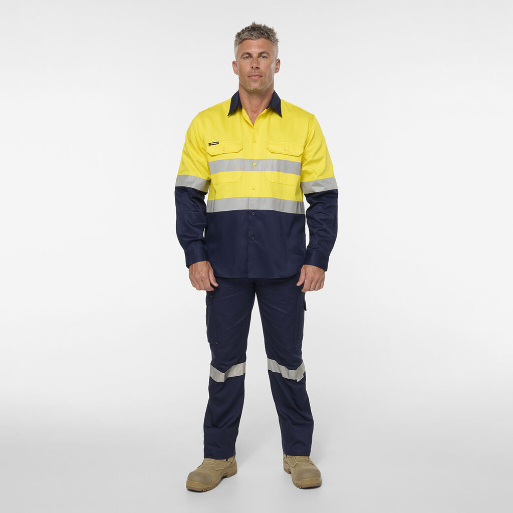 King Gee Originals Reflective Spliced Drill Shirt (K54936)