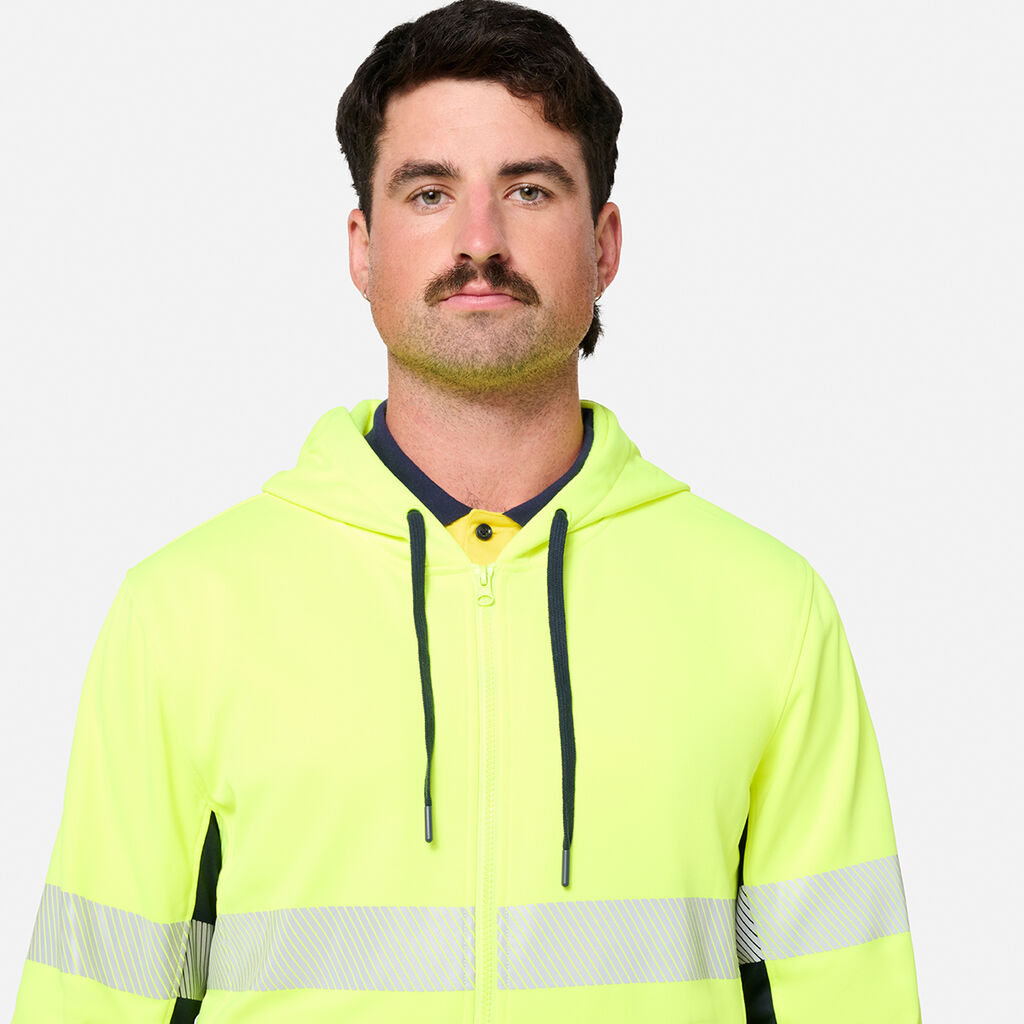 King Gee Originals Hi-Vis Spliced Full Zip Hoodie (K55018)
