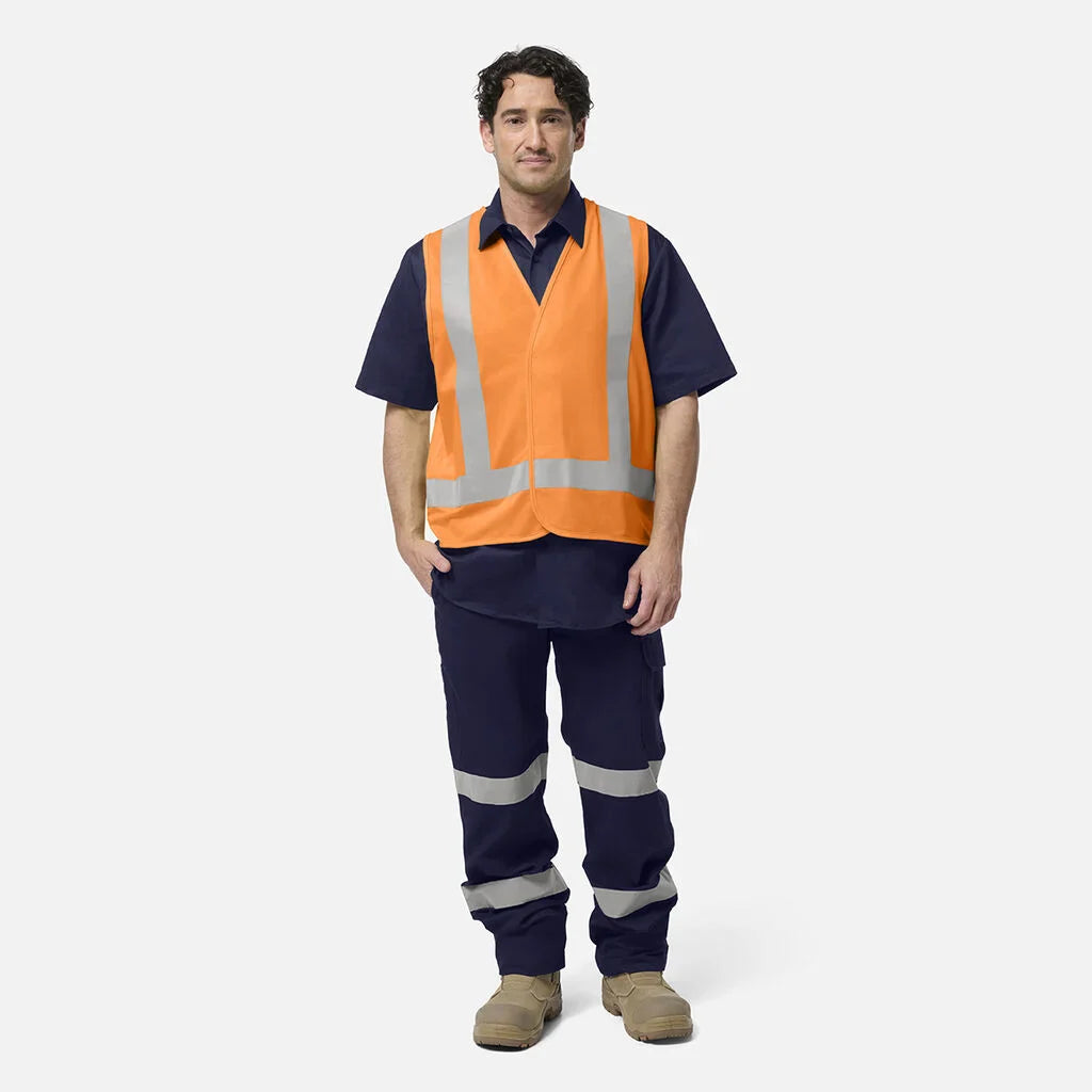 King Gee Originals Hi-Vis Safety X Back Vest (K57003)