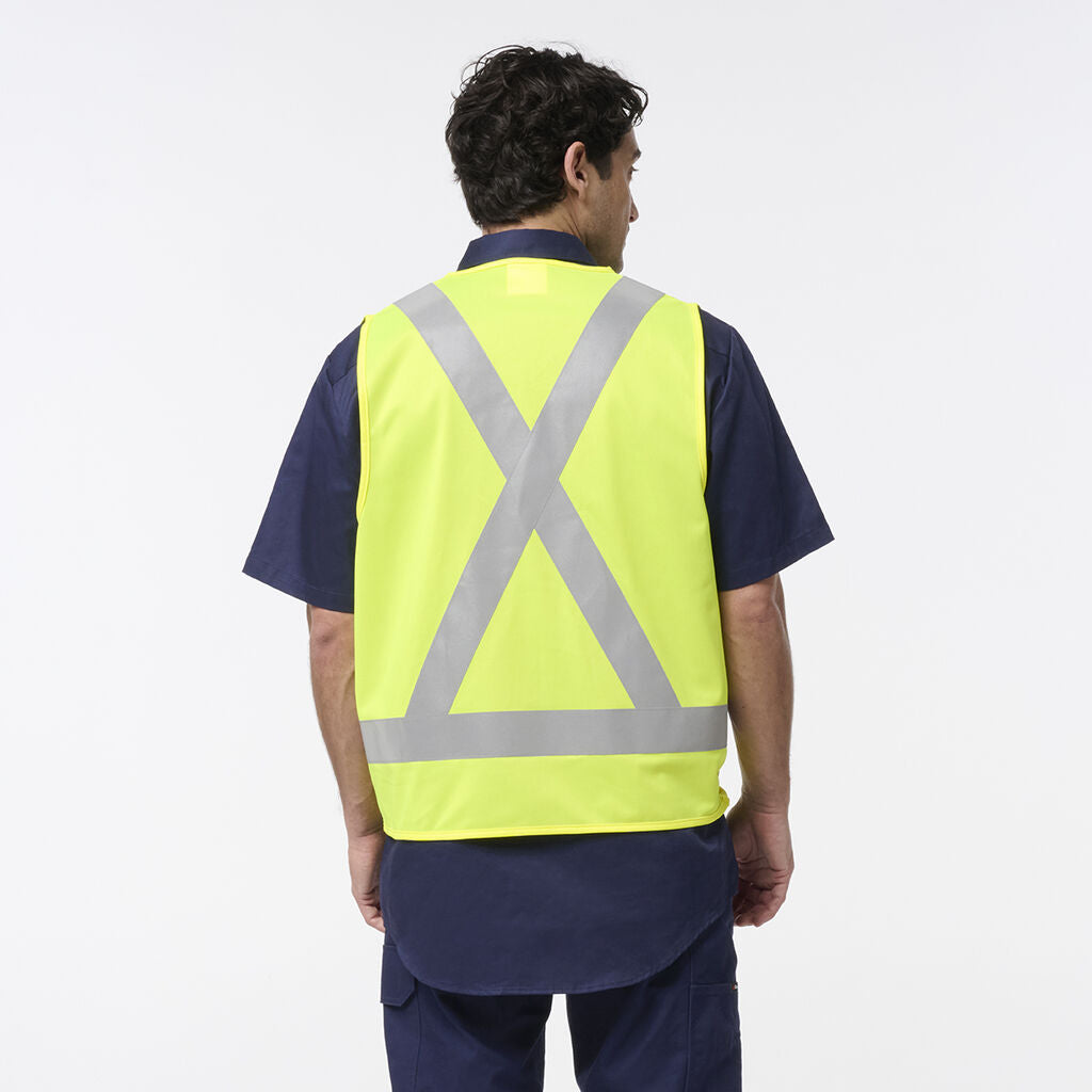 King Gee Originals Hi-Vis Safety X Back Vest (K57003)