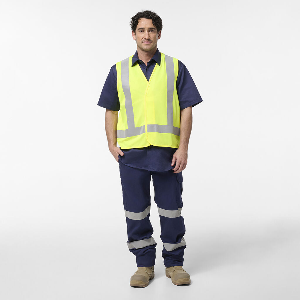 King Gee Originals Hi-Vis Safety X Back Vest (K57003)