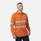 King Gee Shieldtec Lenzing FR Hi-Vis Spliced Open Front Taped Shirt (K84001)