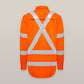 Hard Yakka Women's Core Biomotion Hi-vis Taped Long Sleeve Cross Back (Y08420)
