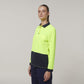Hard Yakka Women's Long Sleeve Hi Vis Polo (Y08603)