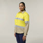 Hard Yakka Women's Hi-Vis Lightweight 2 Tone Taped Long Sleeve Shirt (Y08805)