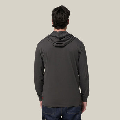 Hard Yakka Heritage Long Sleeve Tee With Hood (Y11244)