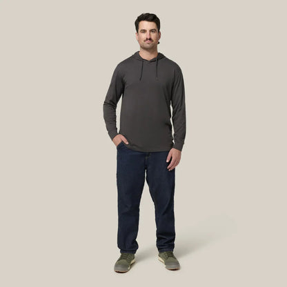 Hard Yakka Heritage Long Sleeve Tee With Hood (Y11244)