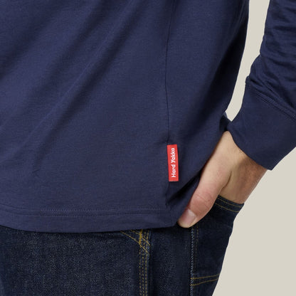 Hard Yakka Heritage Long Sleeve Tee With Hood (Y11244)