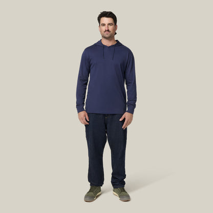 Hard Yakka Heritage Long Sleeve Tee With Hood (Y11244)