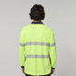 Hard Yakka Men's Long Sleeve Hi Vis Taped Polo (Y19619)