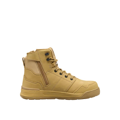Hard Yakka Evolution Lace Up & Side Zip 6 Inch Steel Toe Safety Boot (Y60137)
