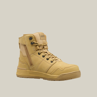 Hard Yakka Evolution Lace Up & Side Zip 6 Inch Steel Toe Safety Boot (Y60137)