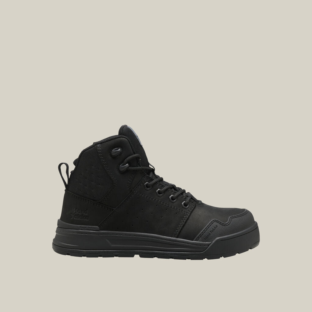 Hard Yakka Women's Evolution Lace Up & Side Zip 5 Inch Steel Toe Safety Boot (Y60148)