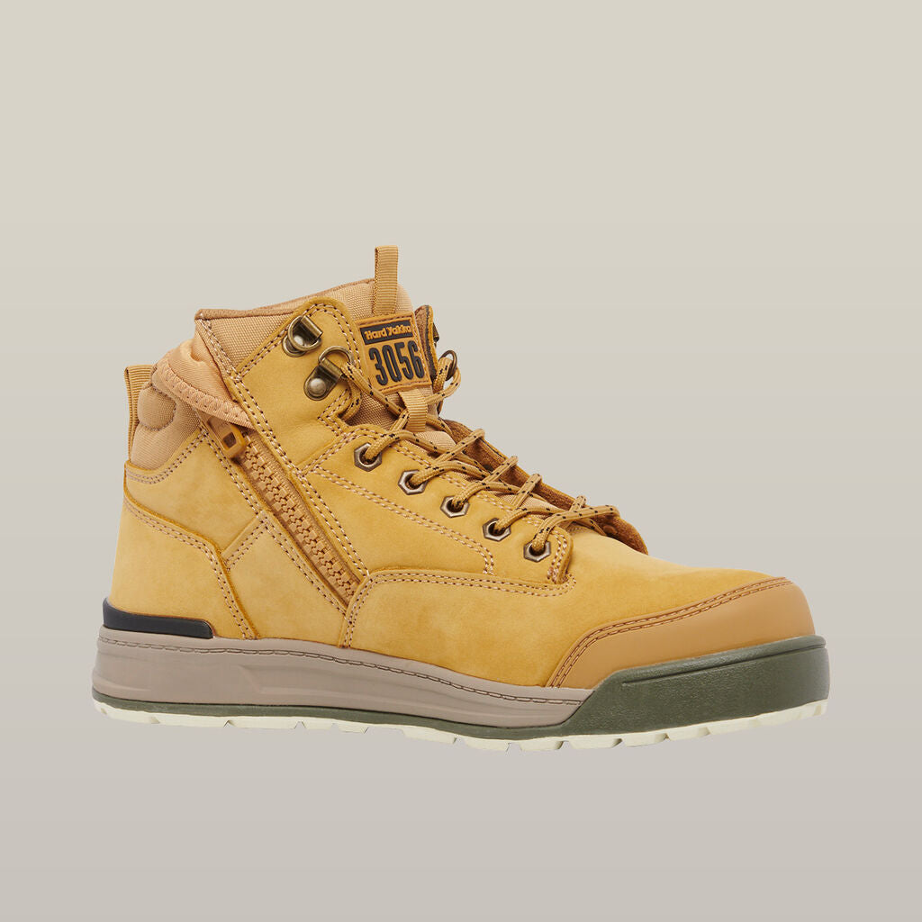 Hard Yakka 3056 Lace Up & Side Zip Steel Toe Safety Boot (Y60200)
