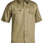 Bisley Original Cotton Drill Shirt  Short Sleeve (BS1433)