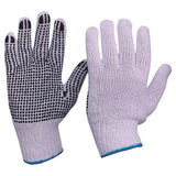 Pro Choice Knitted Poly/Cotton With Pvc Dots Pair of 12 (342KPDB)