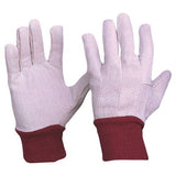 Pro Choice Cotton Drill With Red Knitted Wrist Pair of 12 (CDR9)