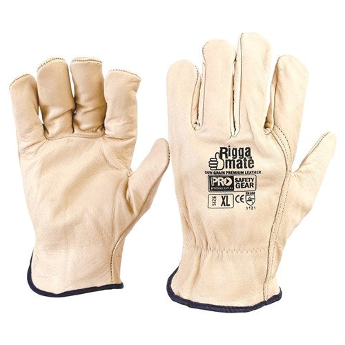 Pro Choice Riggamate Cow Grain, Beige Pair of 12 (CGL41B)