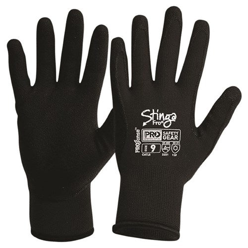 Pro Choice Stinga Frost Black Pvc Foam On Nylon Winter LinerPair of 12 (NPFF)