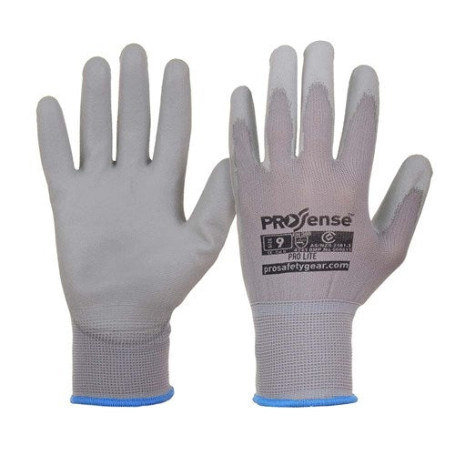 Pro Choice Pro-Lite Grey Pu On Nylon Liner Pair of 12 (PUN)