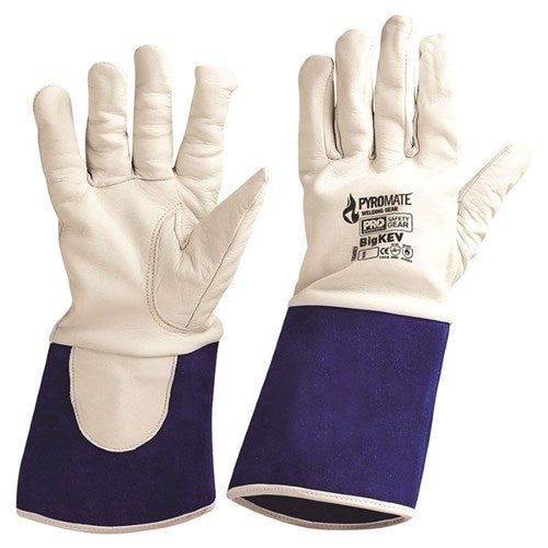 Pro Choice Premium Goatskin Welders With Kevlar Fine-Lining Pair of 1 (TIGWKEV)
