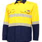 Hard Yakka Shieldtec Lenzing Fr Hi-Visibility Two Tone Long Sleeve Open Front Shirt With Tape (Y04370)