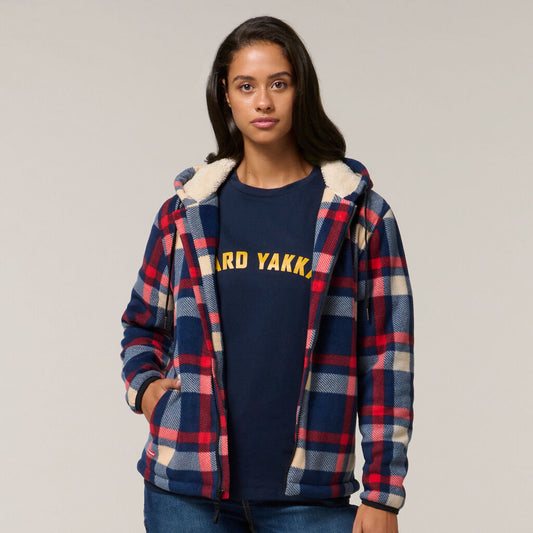 Hard Yakka Womens Check Zoodie (Y08522)